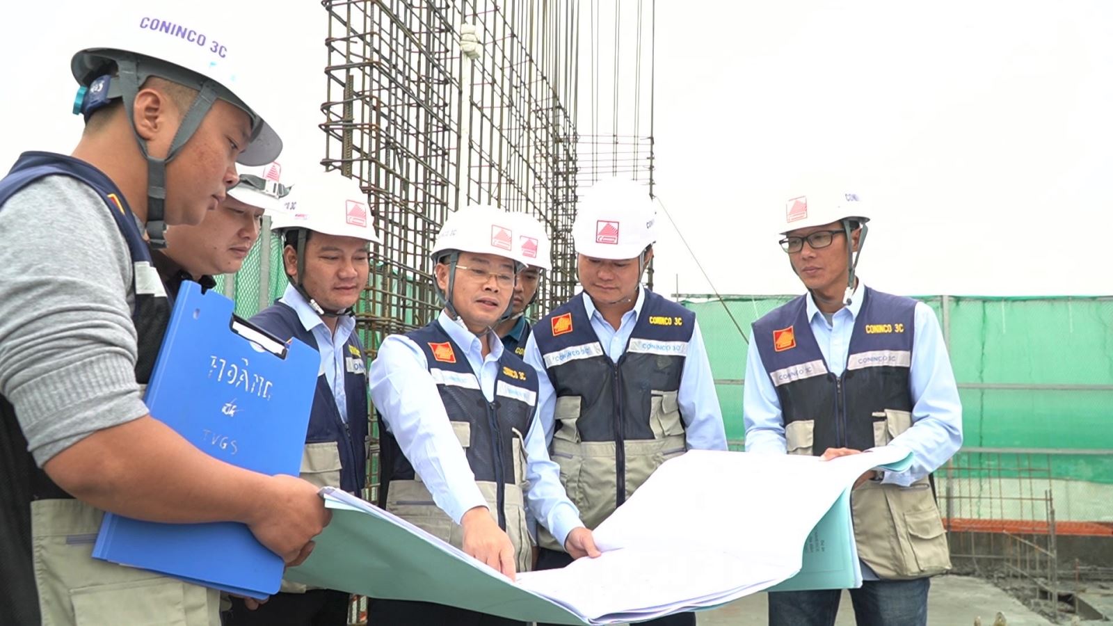 Tổng giám đốc Trần Việt Cường tới thăm và làm việc tại dự án Hoàng Huy Comerce, Hải Phòng