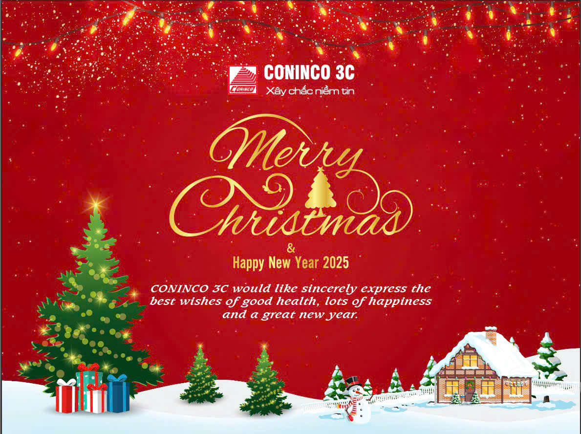 CONINCO 3C chúc mừng Ngày lễ giáng sinh 2024 và năm mới 2025
