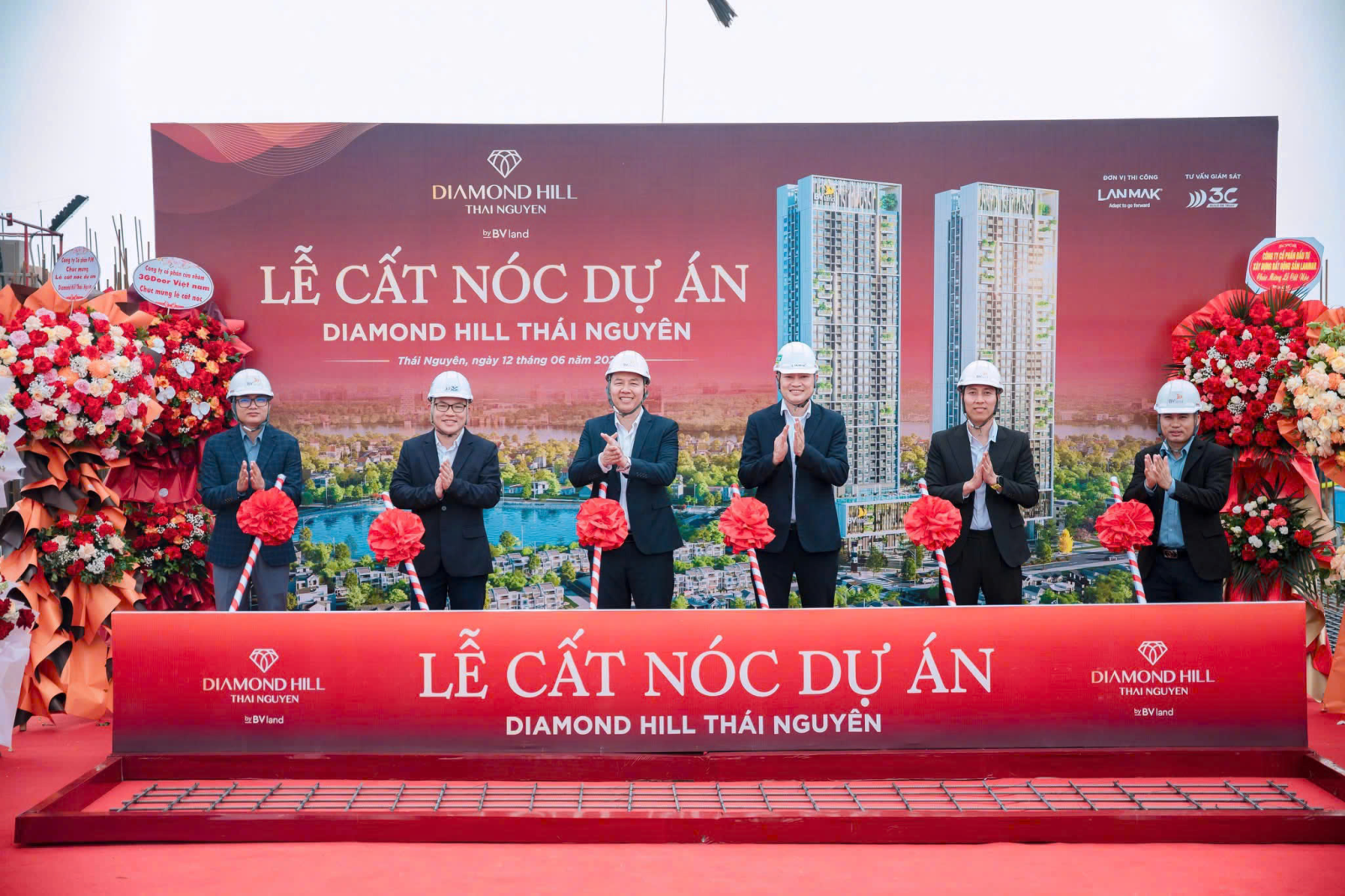 Diamond Hill Thai Nguyen Celebrates Topping-Out of Tower A – A Major Milestone in Construction Progress