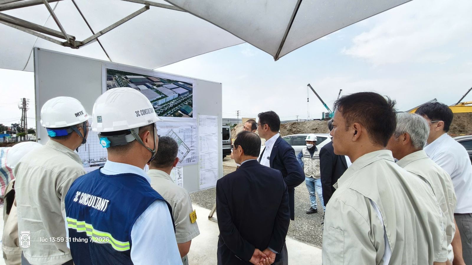 Meiko Group Leadership Visits and Works at the Meiko Quang Minh Factory No. 3 (Phase 3) Project