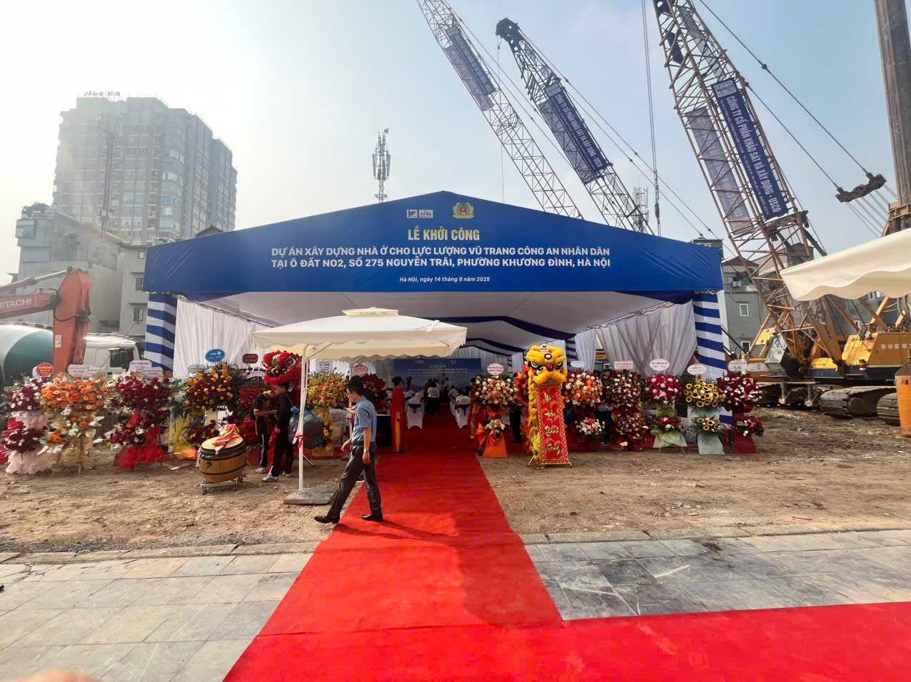 Lễ Khởi Công Dự Án Nhà Ở Cho Lực Lượng Vũ Trang CAND Tại 275 Nguyễn Trãi, Hà Nội