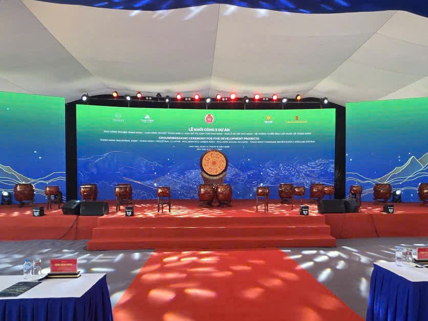 Groundbreaking Ceremony for a Complex of 5 Key Projects in Thinh Minh Commune, Phu Tho Province