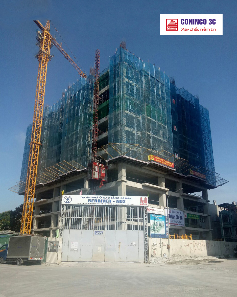 Tiến độ dự án thi công kết cấu công trình Berriver Long Biên